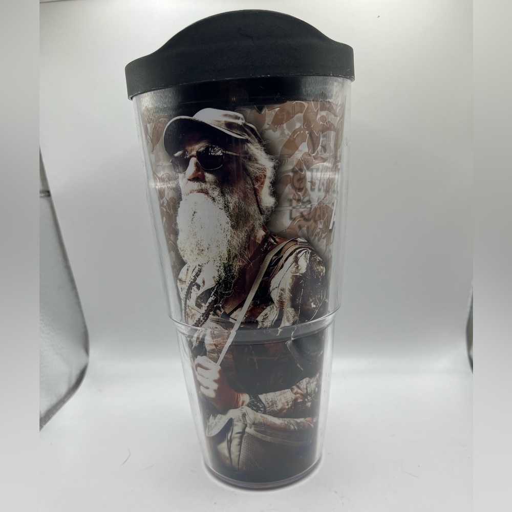 Tervis Duck Dynasty Si Robertson 24 oz Clear Tumbler Cup Keeps Drinks Hot & Cold